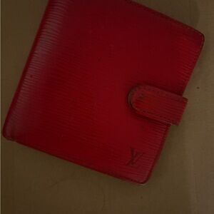 Louis Vuitton Scarlet Red epi Wallet